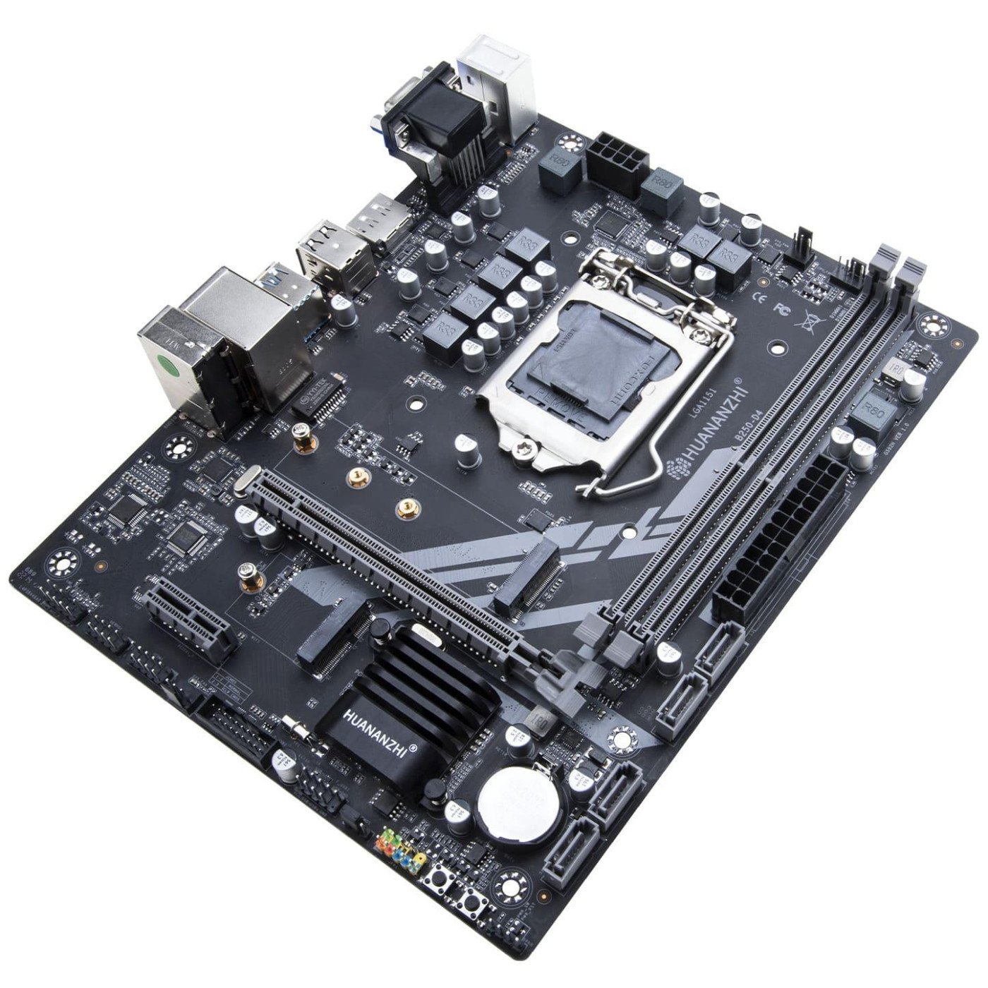 Материнська плата Huananzhi B250-D4 (B250-D4) (Socket 1151, Intel B250, Micro-ATX)