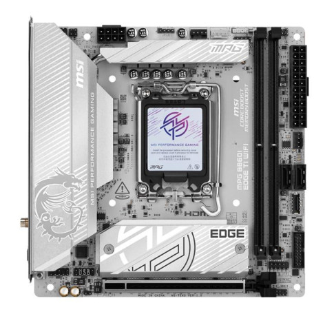 Материнская плата MSI MPG B860I EDGE TI WIFI (MPG B860I EDGE TI WIFI) (Socket 1851, Intel B860, Mini-ITX)