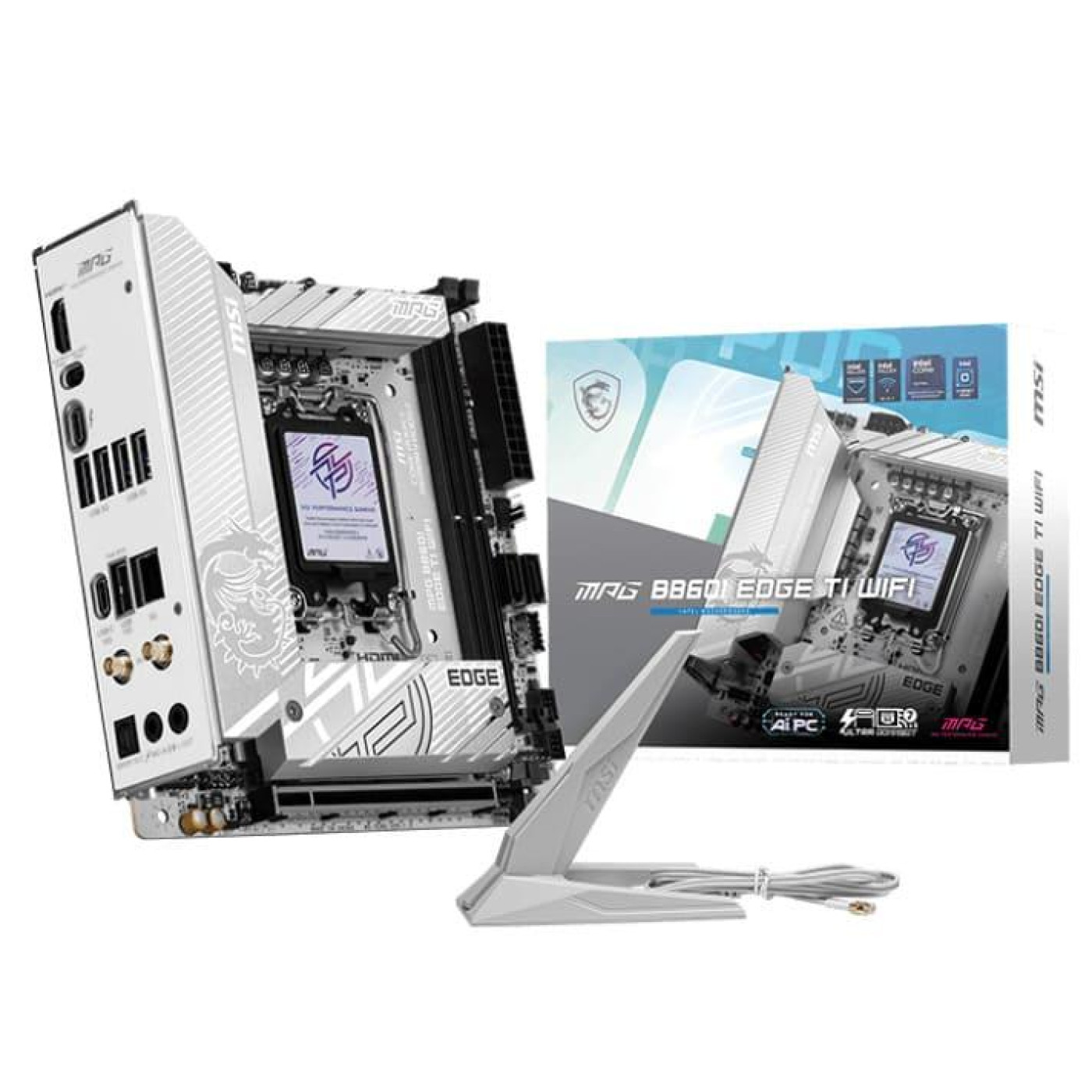 Материнська плата MSI MPG B860I EDGE TI WIFI (MPG B860I EDGE TI WIFI) (Socket 1851, Intel B860, Mini-ITX)