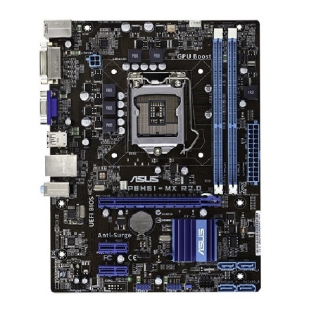 Материнська плата ASUS P8H61-MX R2.0 (P8H61-MX R2.0) (s1155, Intel H61, ATX) Б/в,U1