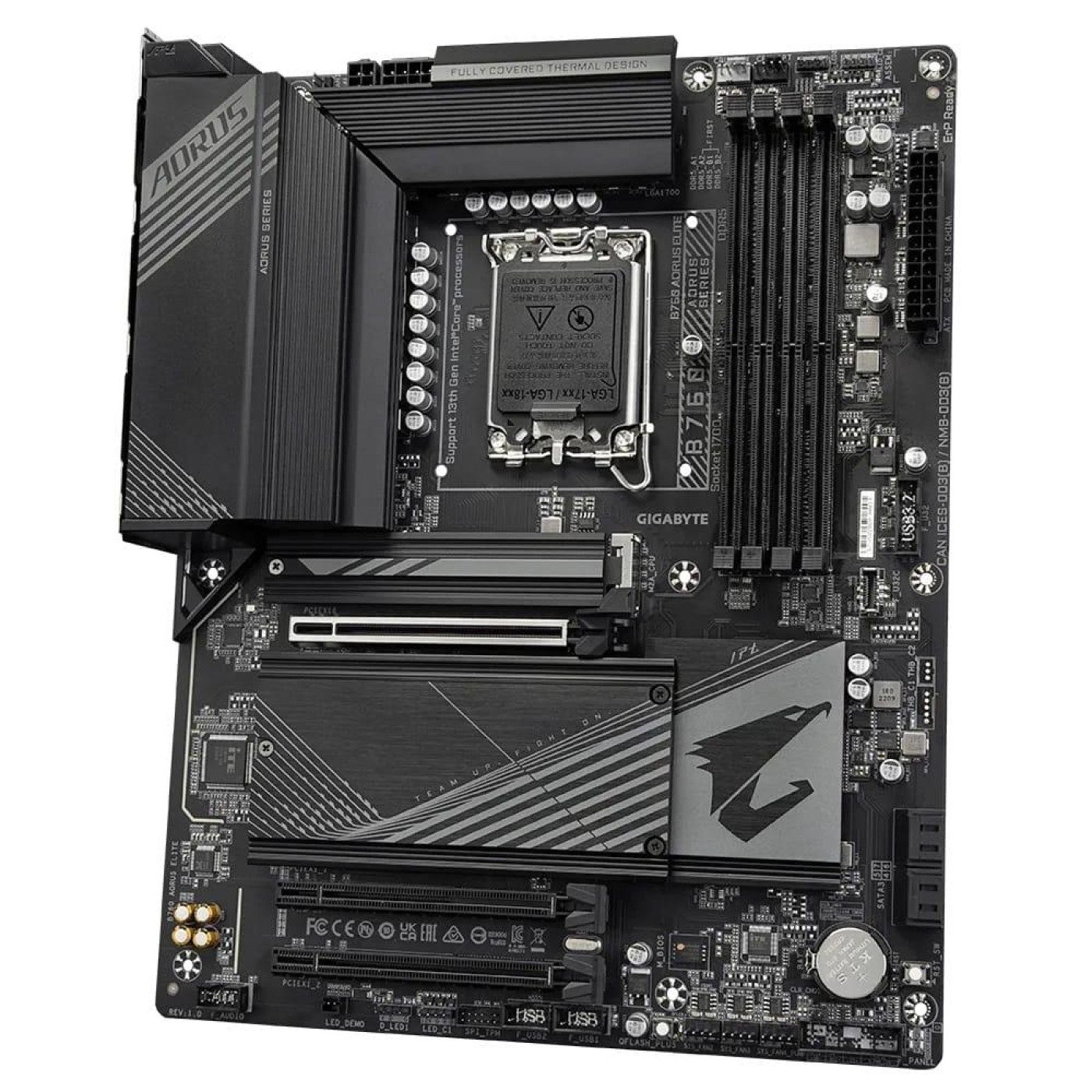 Материнська плата Gigabyte B760 AORUS ELITE (B760 AORUS ELITE) (Socket 1700, Intel B760, ATX) Б/в