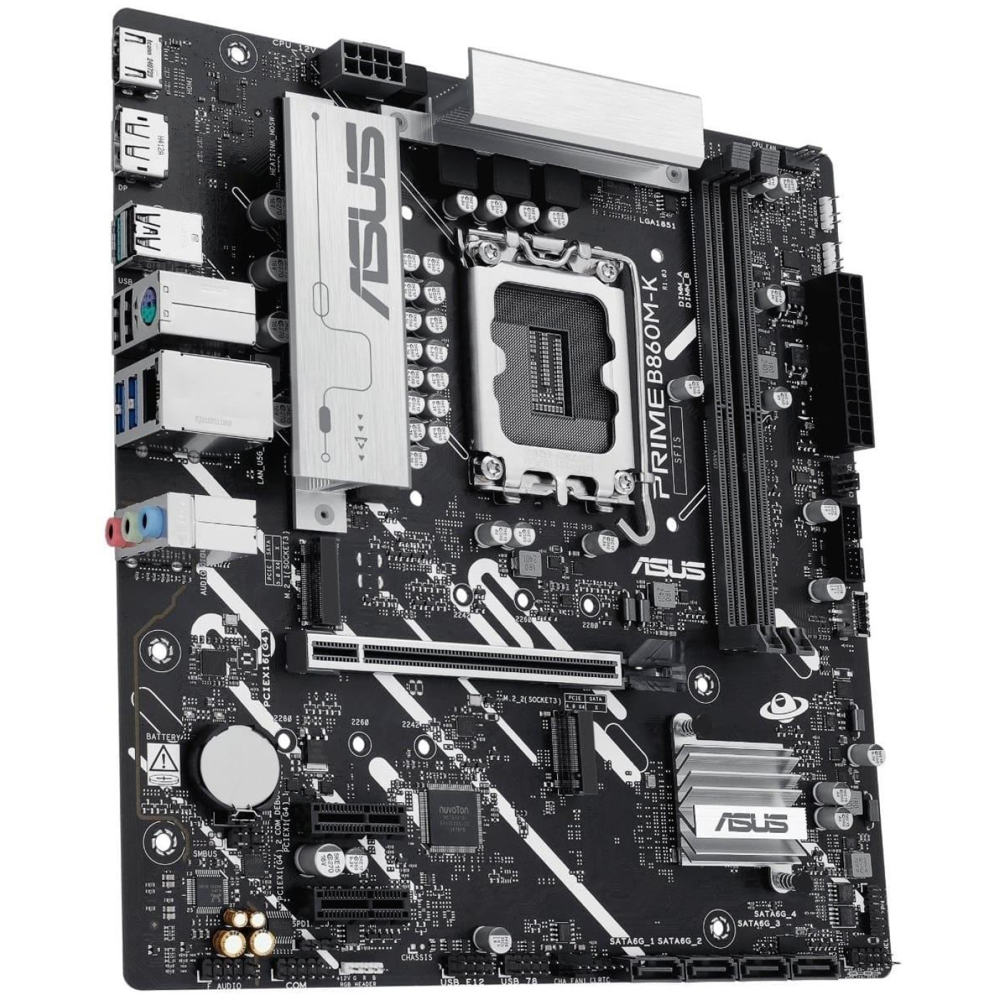 Материнская плата ASUS PRIME B860M-K (PRIME B860M-K) (Socket 1851, Intel B860, Micro-ATX)