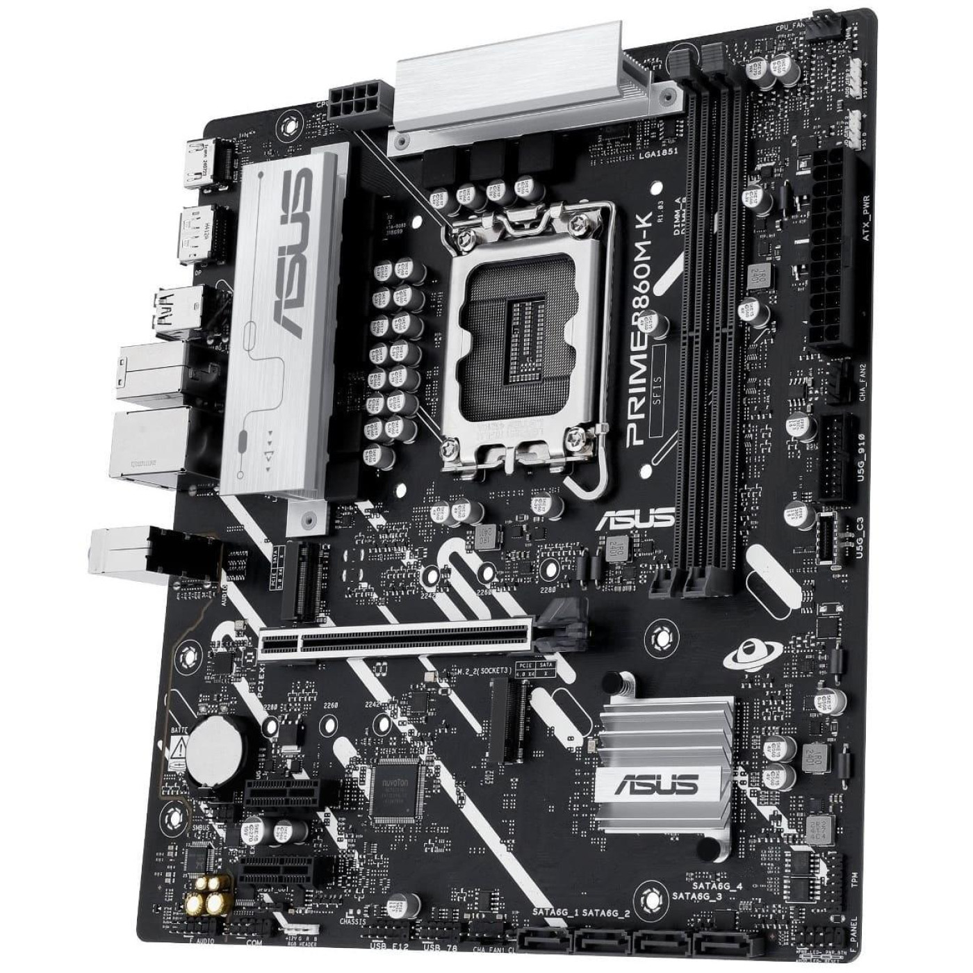 Материнская плата ASUS PRIME B860M-K (PRIME B860M-K) (Socket 1851, Intel B860, Micro-ATX)