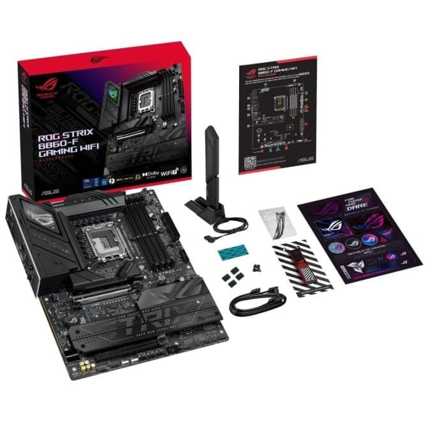 Материнская плата ASUS ROG STRIX B860-F GAMING WIFI (ROG STRIX B860-F GAMING WIFI) (Socket 1851, Intel B860, ATX)