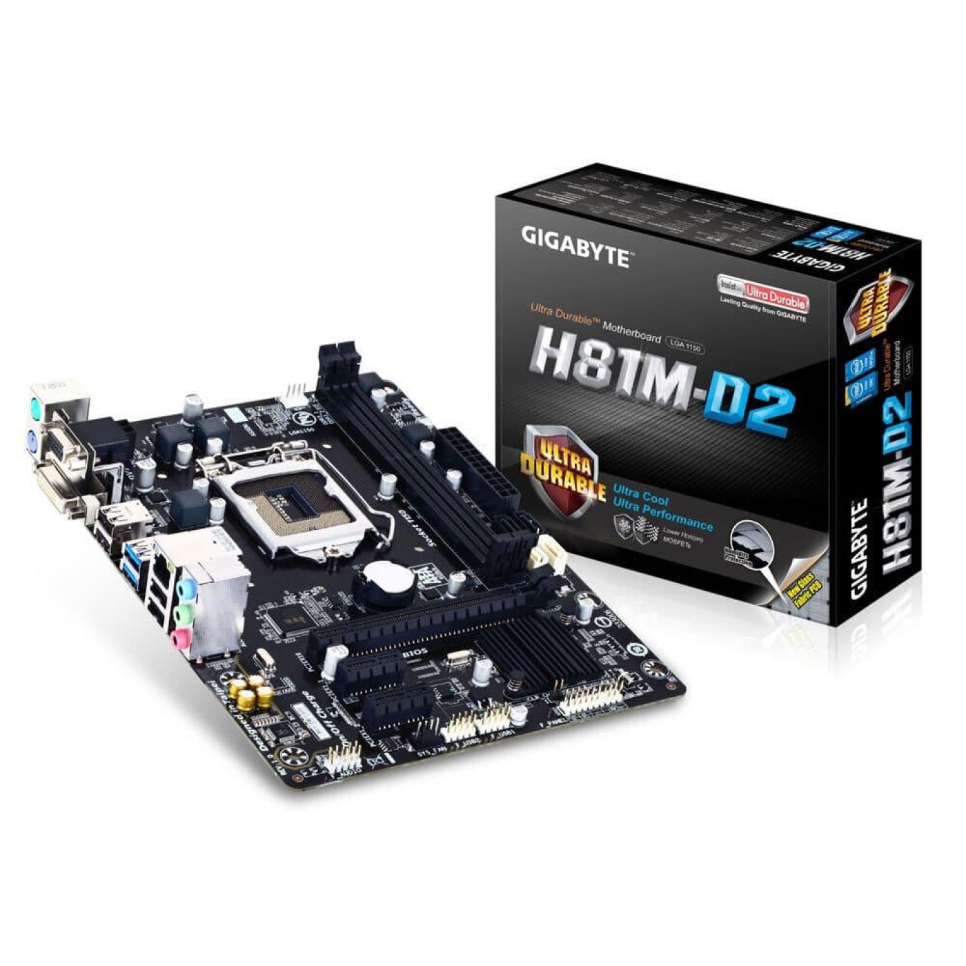 Материнская плата Gigabyte GA-H81M-D2 (GA-H81M-D2) (Socket 1150, Intel H81, Micro-ATX)