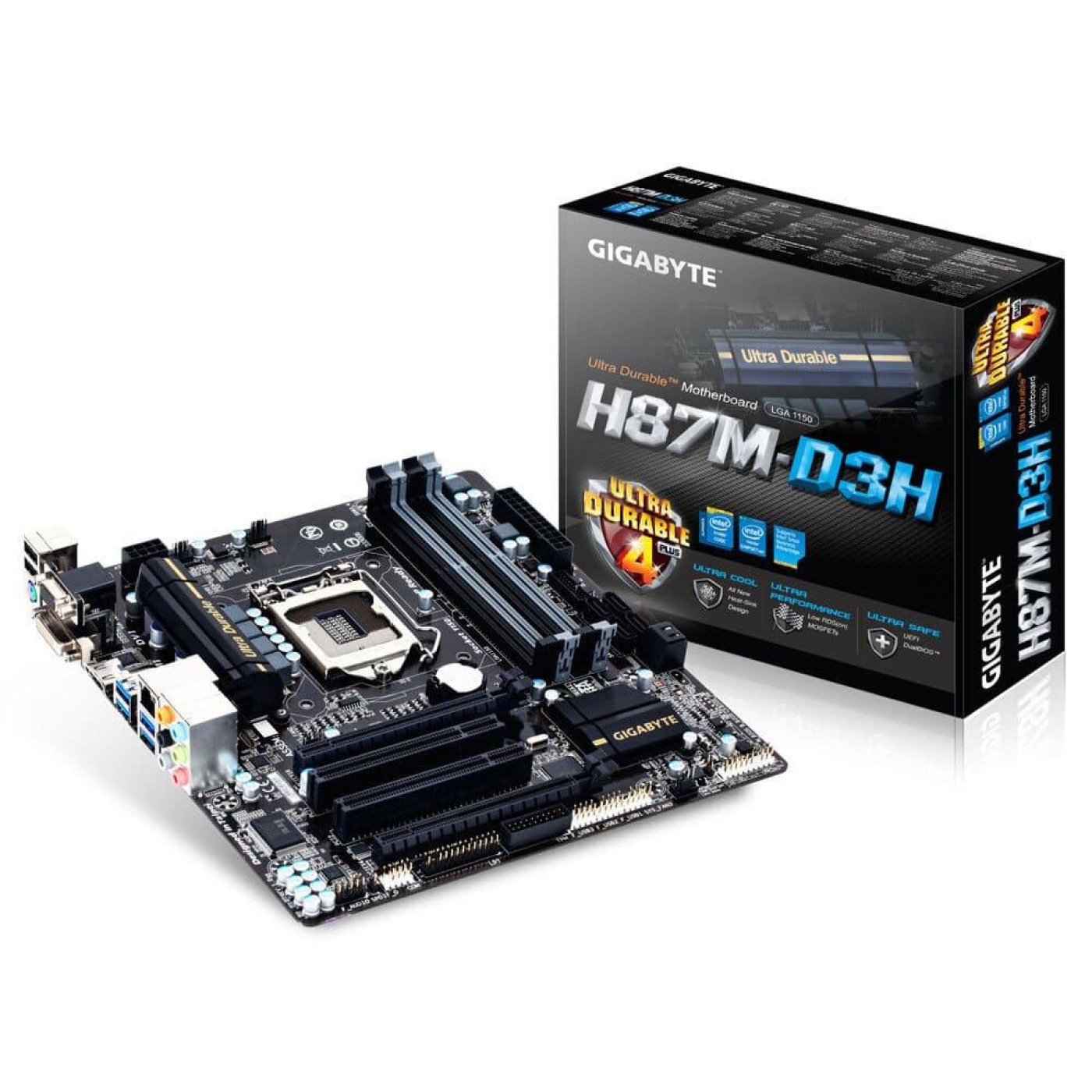Материнська плата Gigabyte GA-H87M-D3H (GA-H87M-D3H) (Socket 1150, Intel H87, Micro-ATX) Б/в