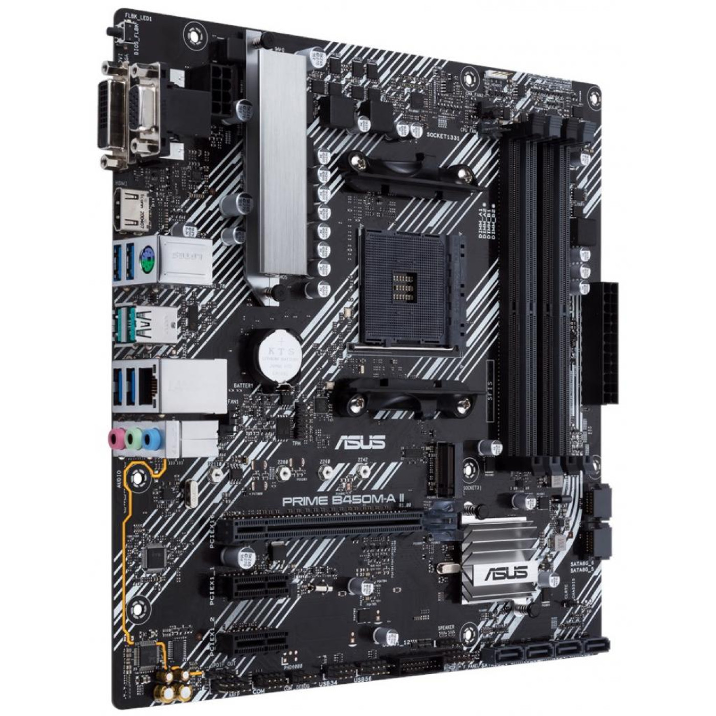 Материнська плата ASUS PRIME B450M-A II (Prime B450M-A II) (Socket AM4, AMD B450, Micro-ATX) U1