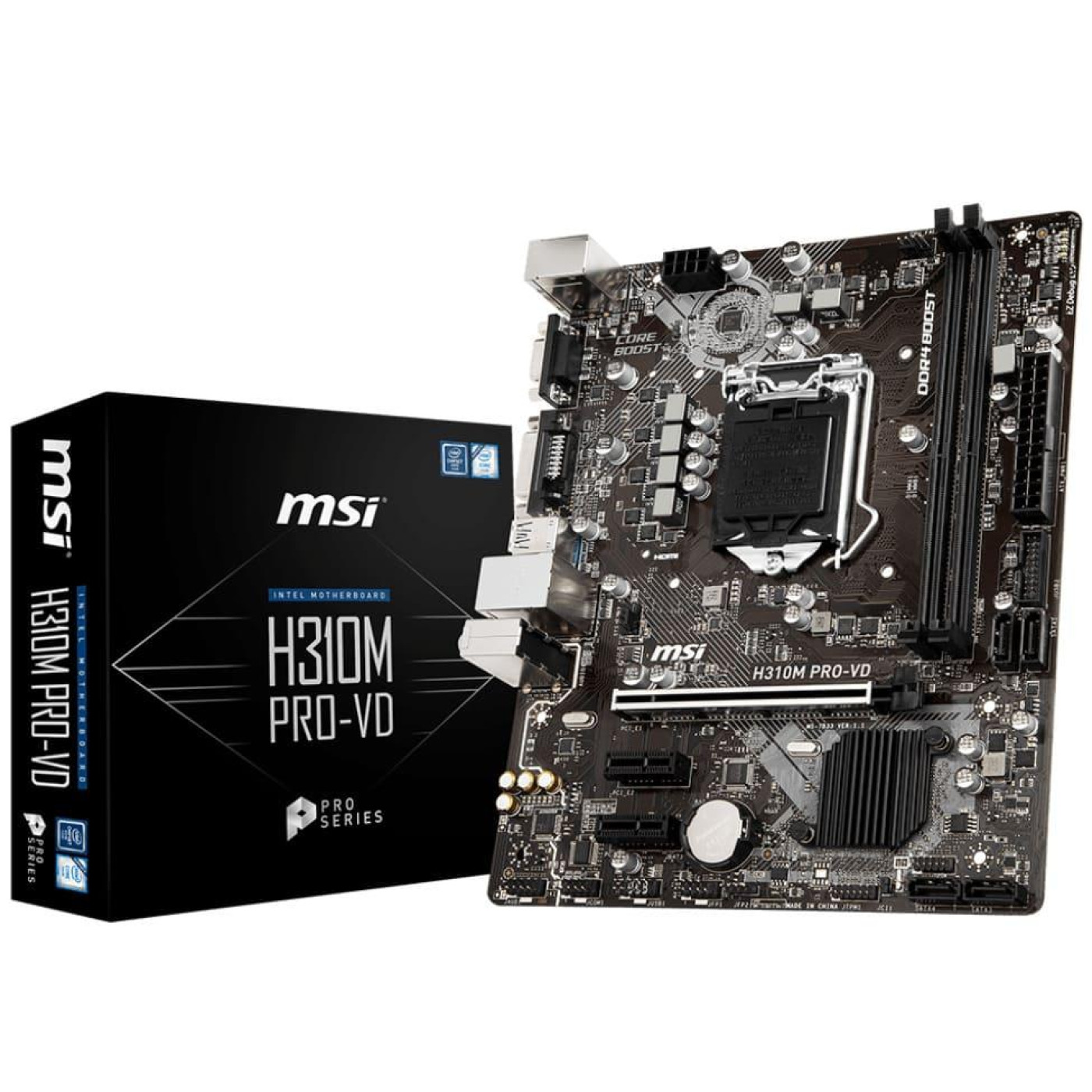 Материнська плата MSI H310M Pro-VD (H310M Pro-VD) (Socket 1151 v2, Intel H310, Micro-ATX) Б/в