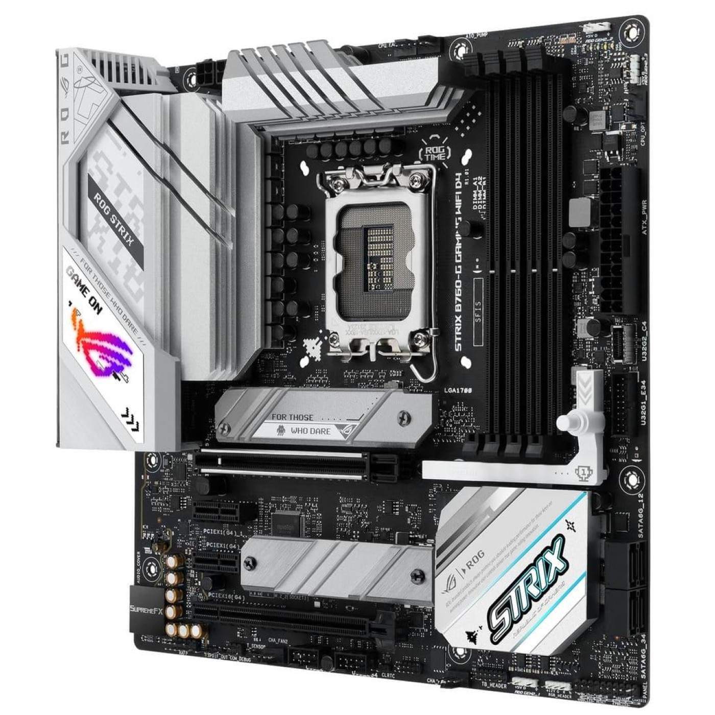 Материнська плата ASUS ROG STRIX B760-G GAMING WIFI D4 (ROG STRIX B760-G GAMING WIFI D4) (Socket 1700, Intel B760, Micro-ATX)