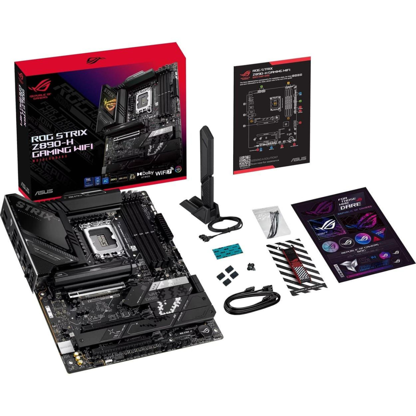 Материнська плата ASUS ROG STRIX Z890-H GAMING WIFI (ROG STRIX Z890-H GAMING WIFI) (Socket 1851, Intel Z890, ATX)