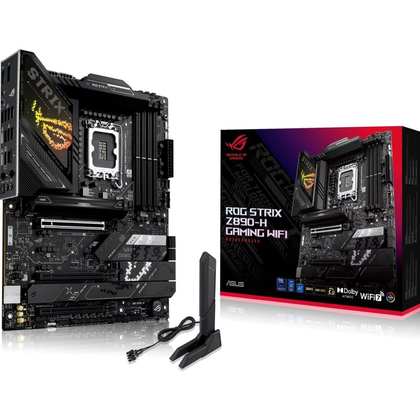 Материнська плата ASUS ROG STRIX Z890-H GAMING WIFI (ROG STRIX Z890-H GAMING WIFI) (Socket 1851, Intel Z890, ATX)