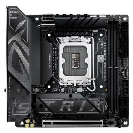 Материнская плата ASUS ROG STRIX B860-I GAMING WIFI (ROG STRIX B860-I GAMING WIFI) (Socket 1851, Intel B860, Mini-ITX)