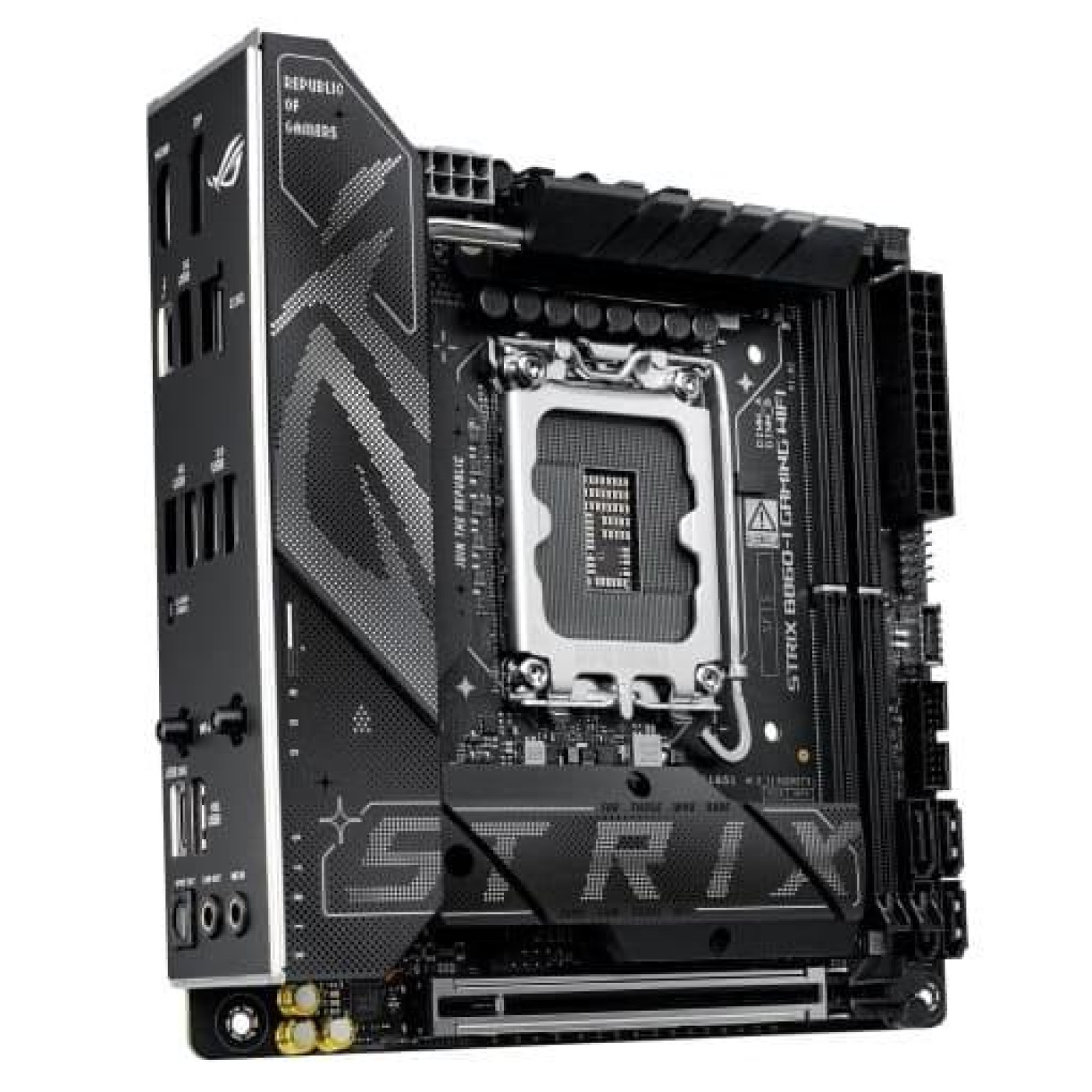Материнська плата ASUS ROG STRIX B860-I GAMING WIFI (ROG STRIX B860-I GAMING WIFI) (Socket 1851, Intel B860, Mini-ITX)