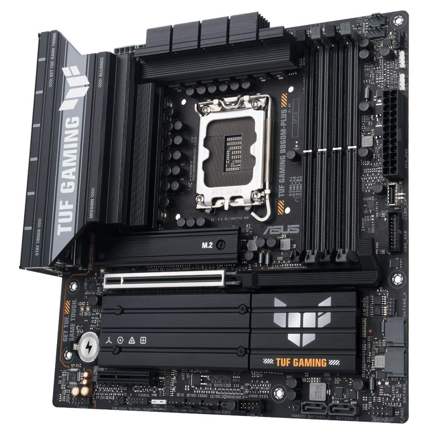 Материнская плата ASUS TUF GAMING B860M-PLUS (TUF GAMING B860M-PLUS) (Socket 1851, Intel B860, Micro-ATX)