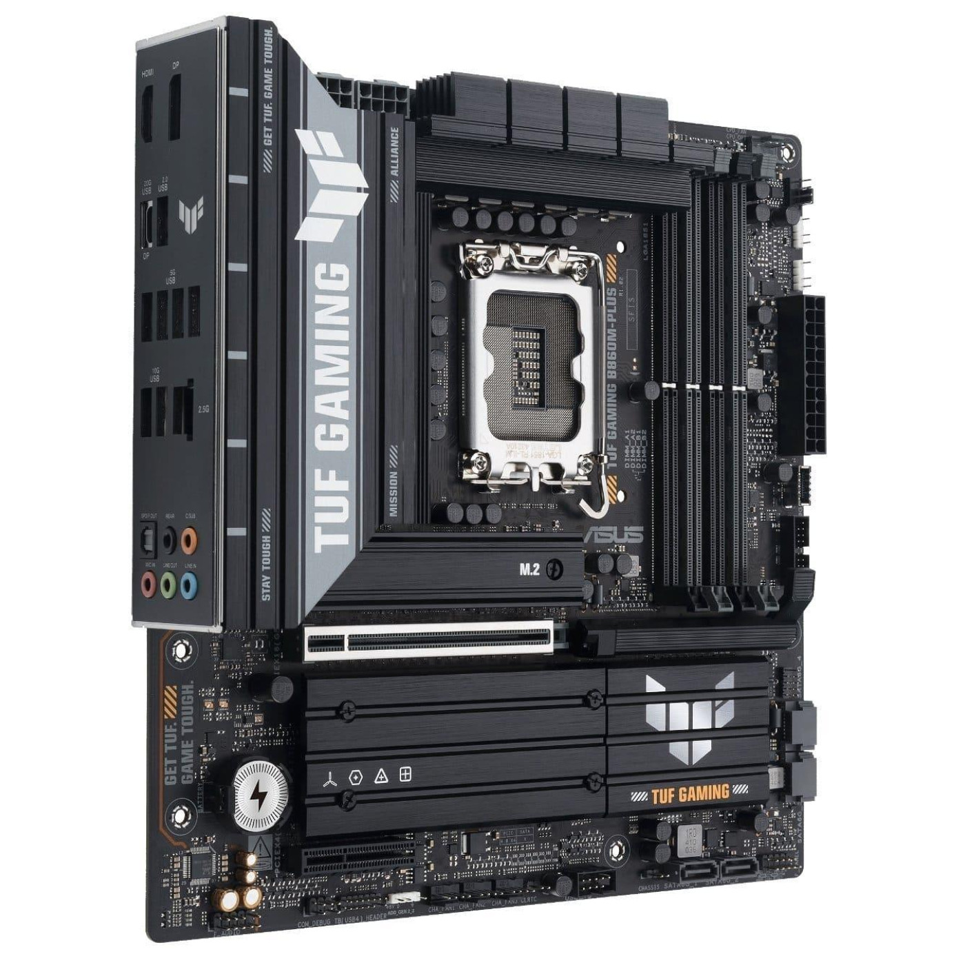 Материнская плата ASUS TUF GAMING B860M-PLUS (TUF GAMING B860M-PLUS) (Socket 1851, Intel B860, Micro-ATX)