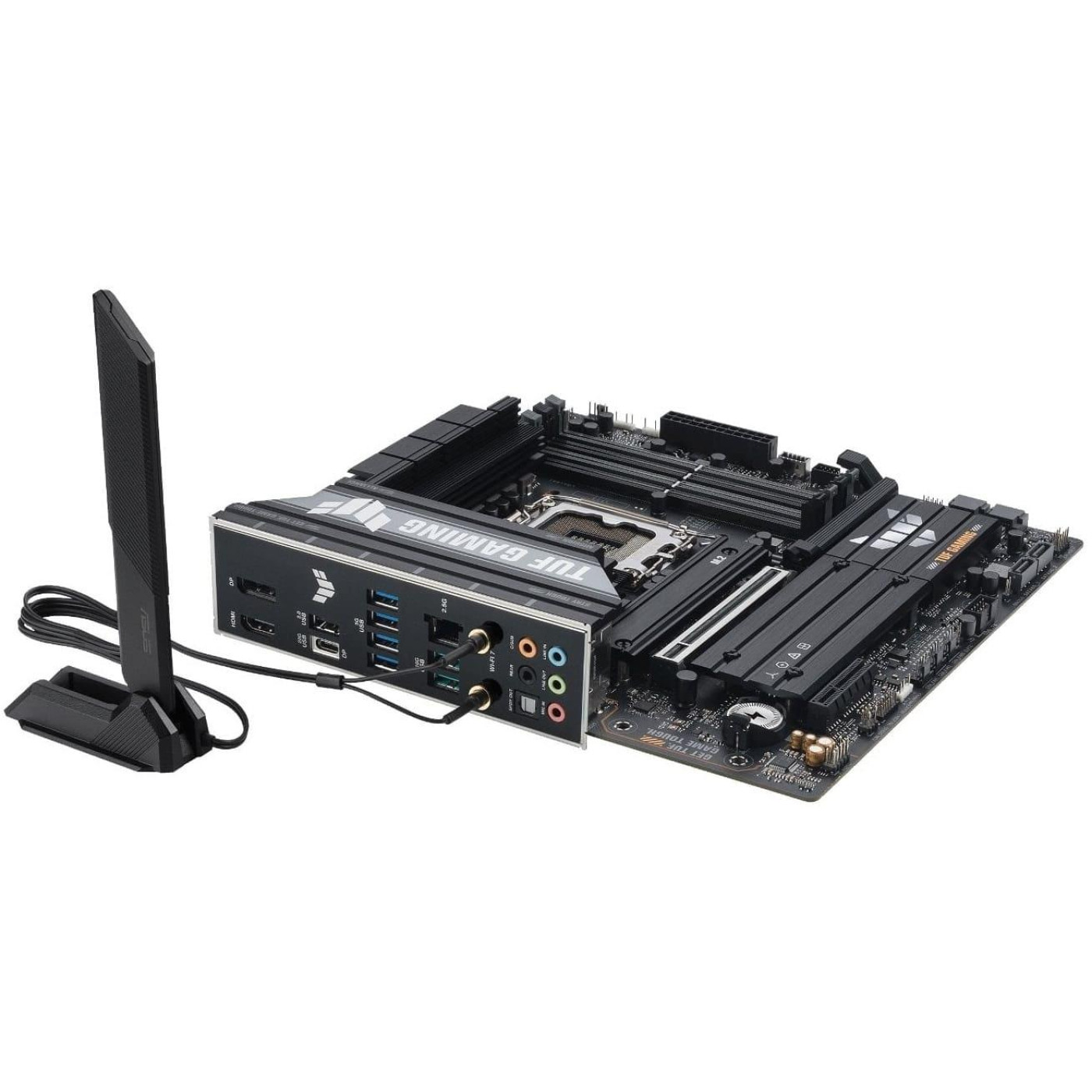 Материнская плата ASUS TUF GAMING B860M-PLUS WIFI (TUF GAMING B860M-PLUS WIFI) (Socket 1851, Intel B860, Micro-ATX)