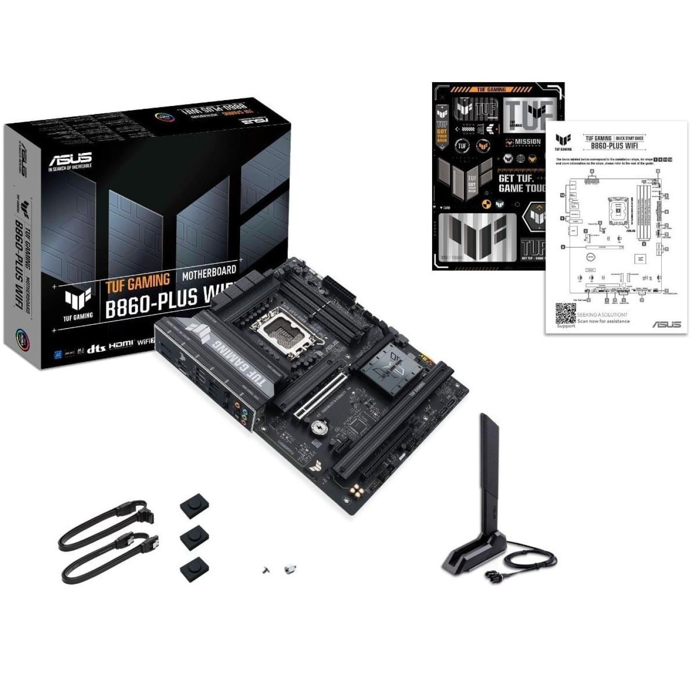 Материнська плата ASUS TUF GAMING B860-PLUS WIFI (TUF GAMING B860-PLUS WIFI) (Socket 1851, Intel B860, ATX)
