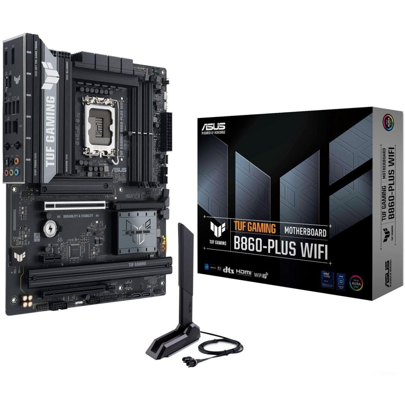 Материнська плата ASUS TUF GAMING B860-PLUS WIFI (TUF GAMING B860-PLUS WIFI) (Socket 1851, Intel B860, ATX)