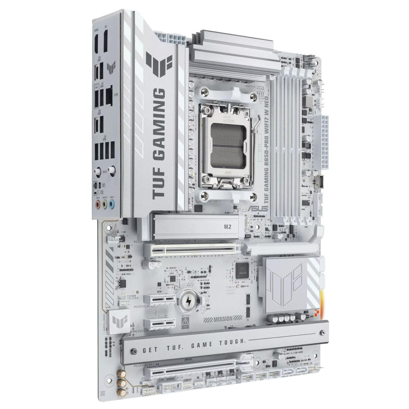 Материнская плата ASUS TUF GAMING B850-PRO WIFI7 W NEO WHITE (TUF GAMING B850-PRO WIFI7 W NEO) (Socket AM5, AMD B850, ATX)