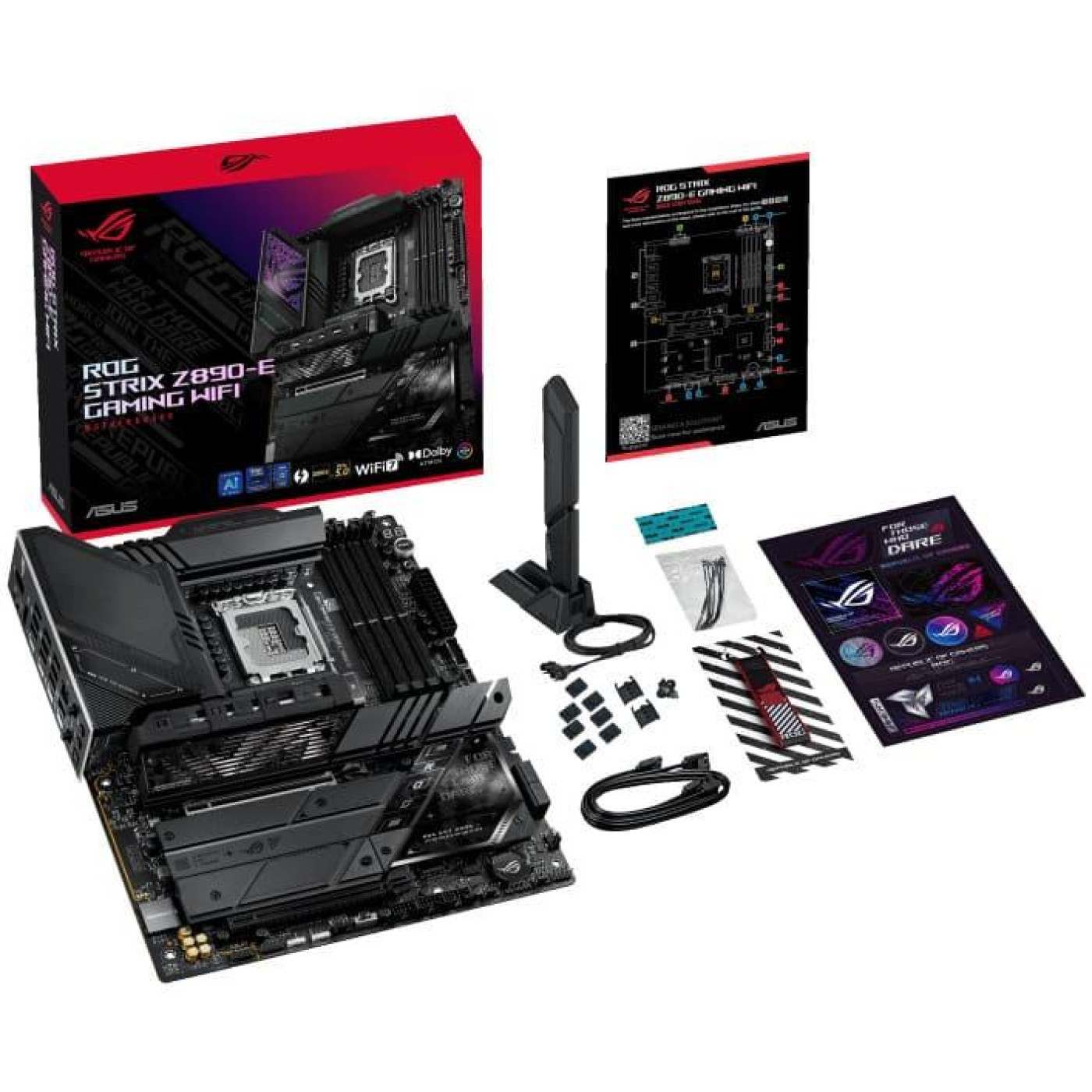 Материнська плата ASUS ROG STRIX Z890-E GAMING WIFI (ROG STRIX Z890-E GAMING WIFI) (Socket 1851, Intel Z890, ATX)