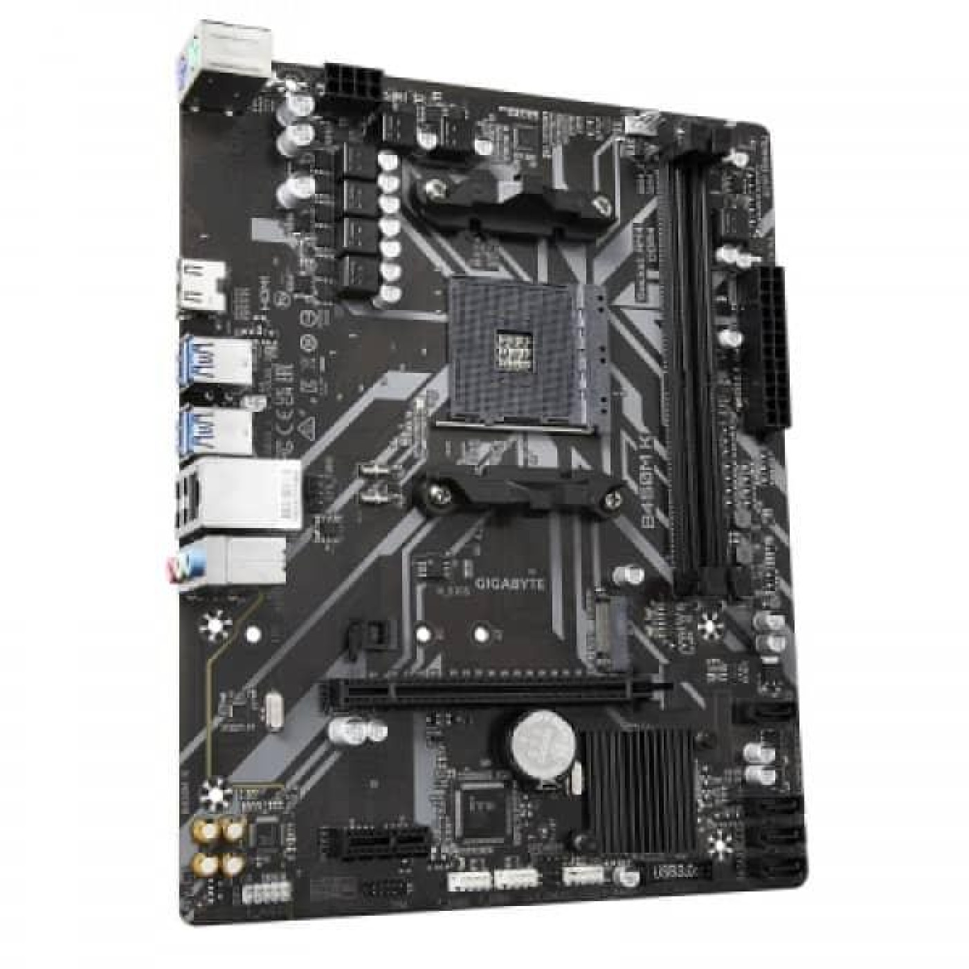 Материнська плата Gigabyte B450M K (B450M K) (Socket AM4, AMD B450, Micro-ATX) Б/в