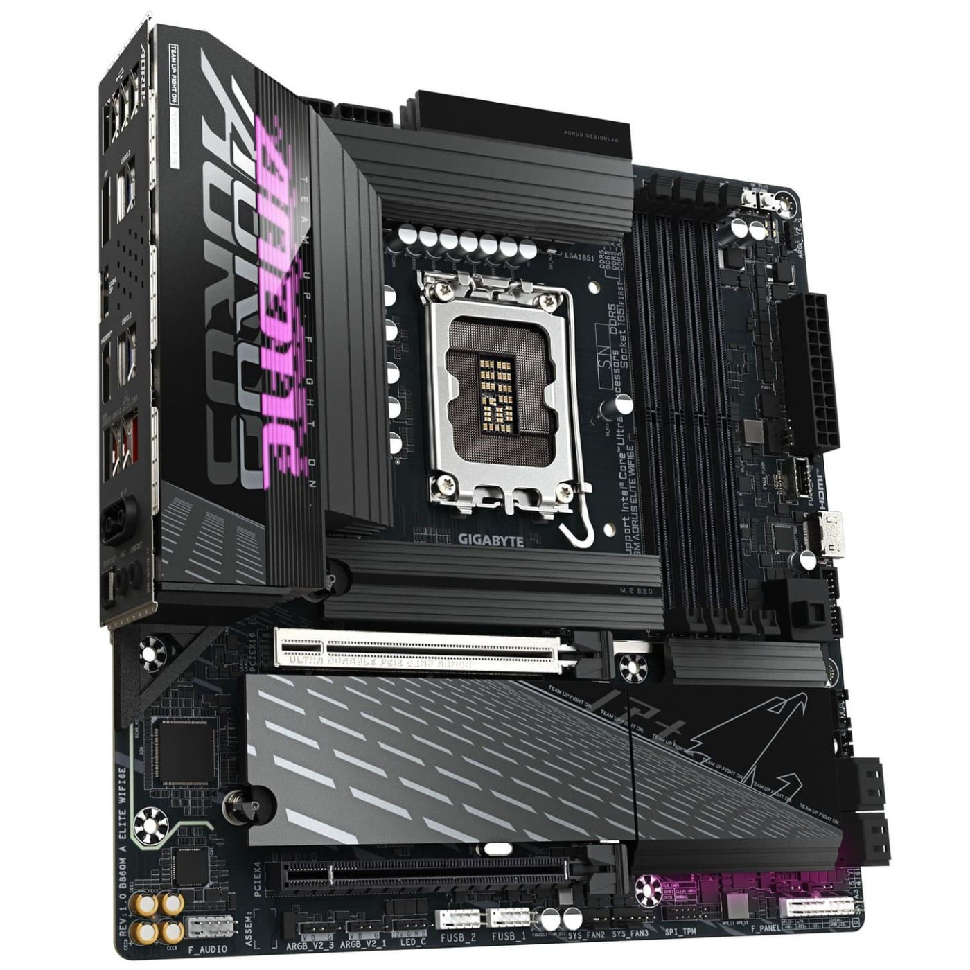 Материнська плата Gigabyte B860M AORUS ELITE WIFI6E (B860M AORUS ELITE WIFI6E) (Socket 1851, Intel B860, Micro-ATX)
