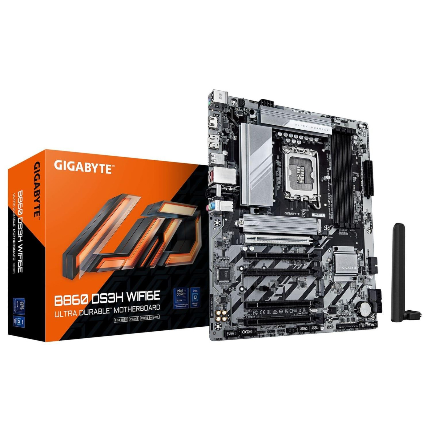 Материнська плата Gigabyte B860 DS3H WIFI6E (B860 DS3H WIFI6E) (Socket 1851, Intel B860, ATX)