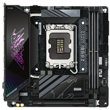 Материнська плата Gigabyte Z890I AORUS ULTRA (Z890I AORUS ULTRA) (Socket 1851, Intel Z890, Mini-ITX)