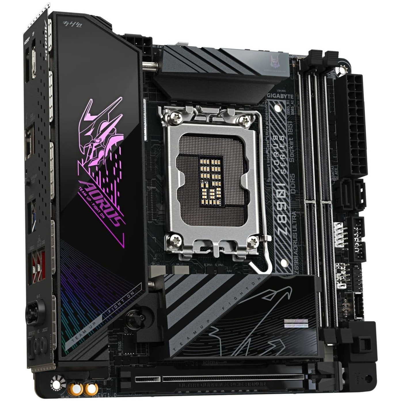 Материнська плата Gigabyte Z890I AORUS ULTRA (Z890I AORUS ULTRA) (Socket 1851, Intel Z890, Mini-ITX)