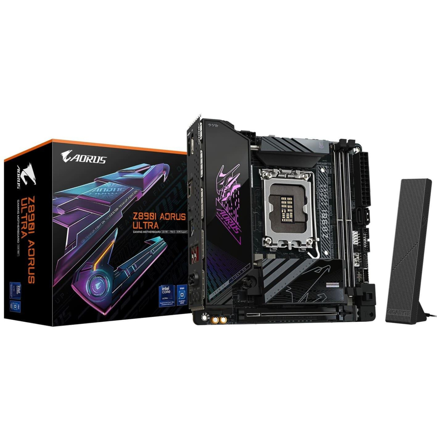 Материнська плата Gigabyte Z890I AORUS ULTRA (Z890I AORUS ULTRA) (Socket 1851, Intel Z890, Mini-ITX)