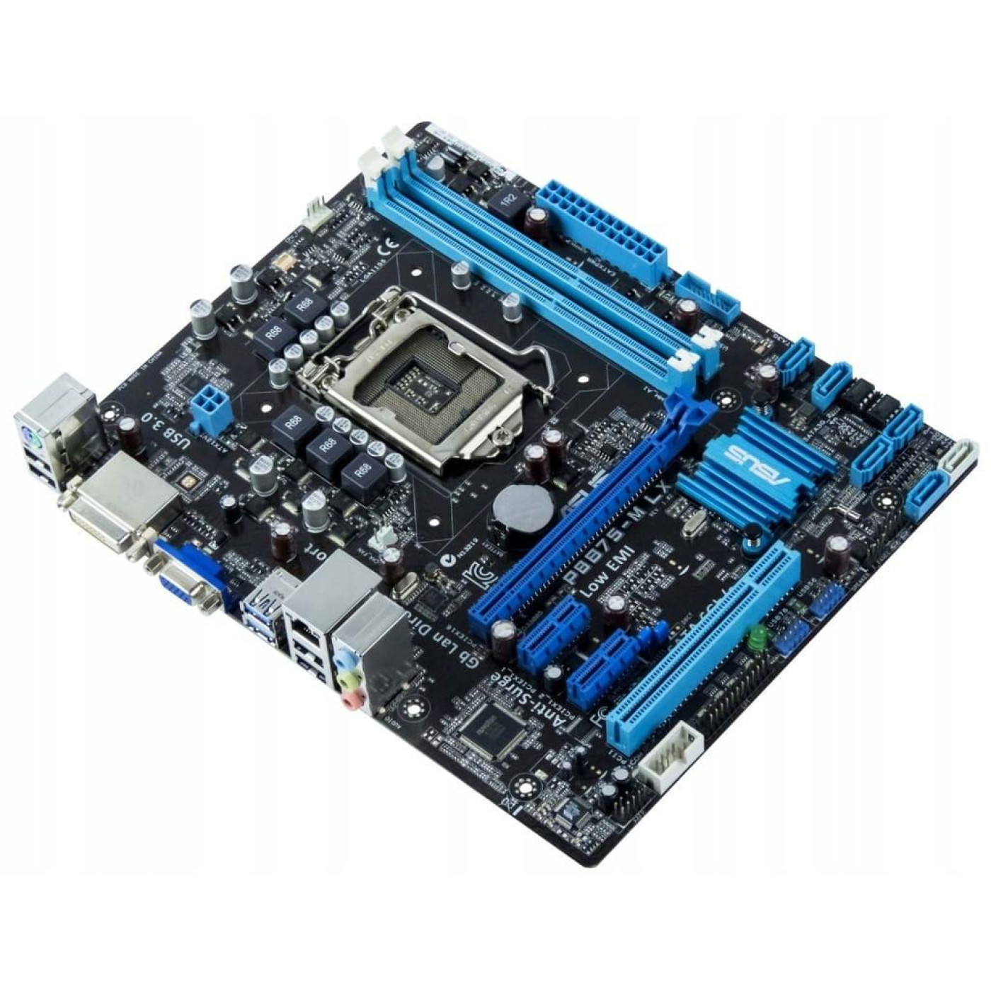 Материнская плата ASUS P8B75-M LX (P8B75-M LX) (Socket 1155, Intel B75, Micro-ATX) Б/у