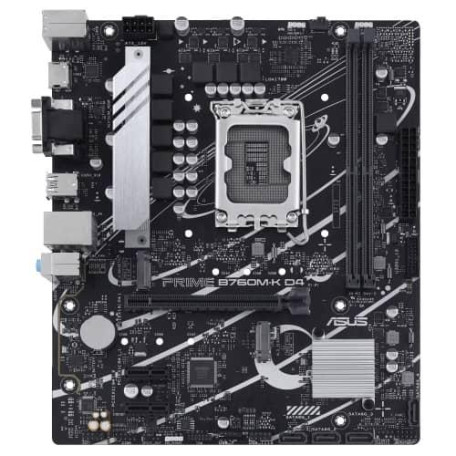 Материнська плата ASUS PRIME B760M-K D4 (PRIME B760M-K D4) (Socket 1700, Intel B760, Micro-ATX)