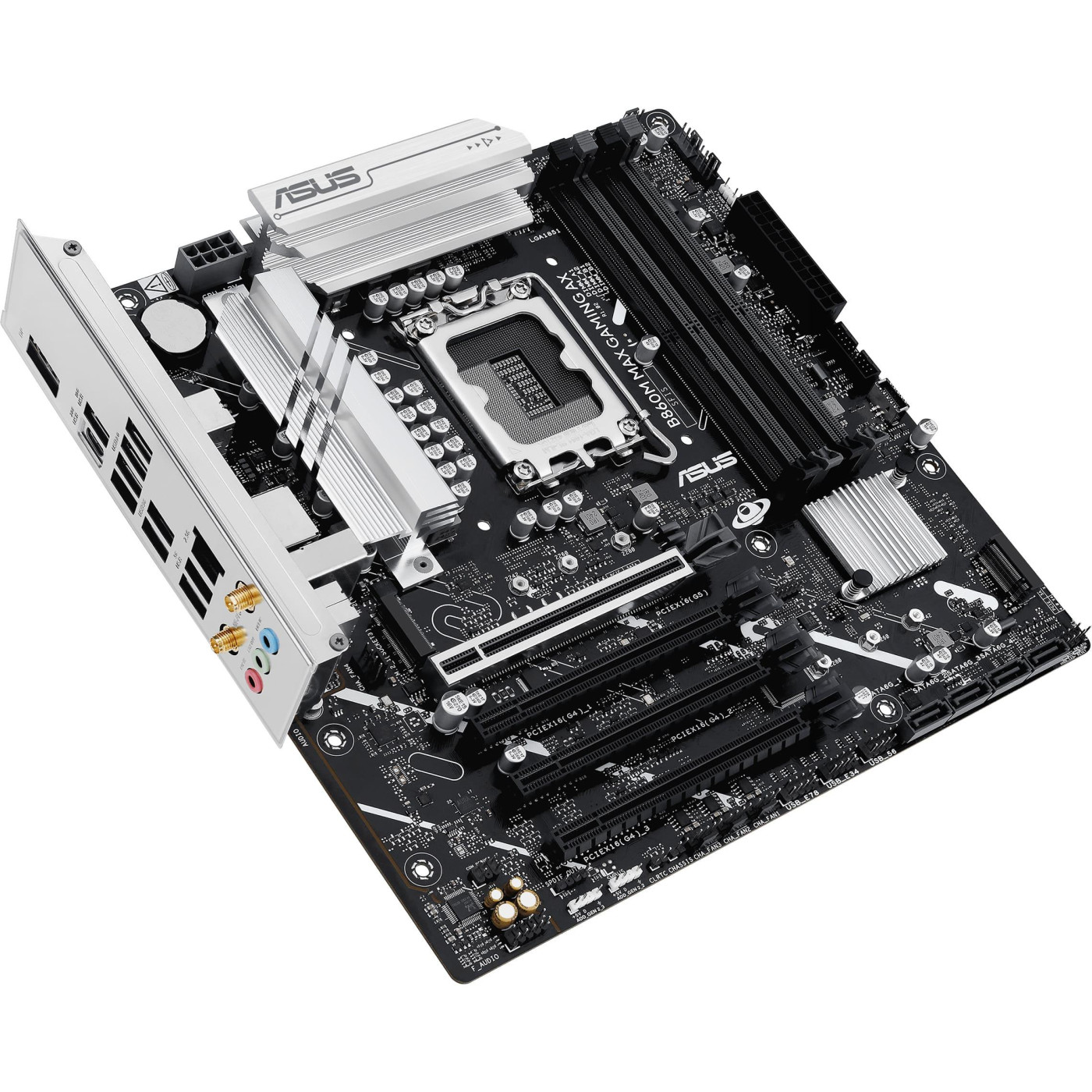 Материнская плата ASUS B860M MAX GAMING AX (B860M MAX GAMING AX) (Socket 1851, Intel B860, Micro-ATX)