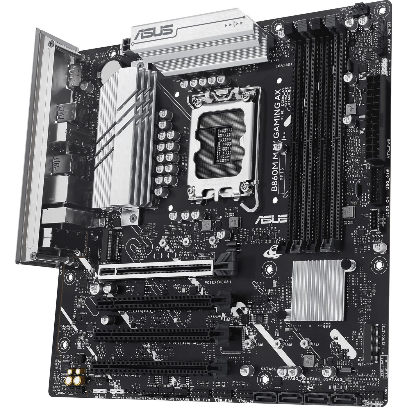 Материнская плата ASUS B860M MAX GAMING AX (B860M MAX GAMING AX) (Socket 1851, Intel B860, Micro-ATX)
