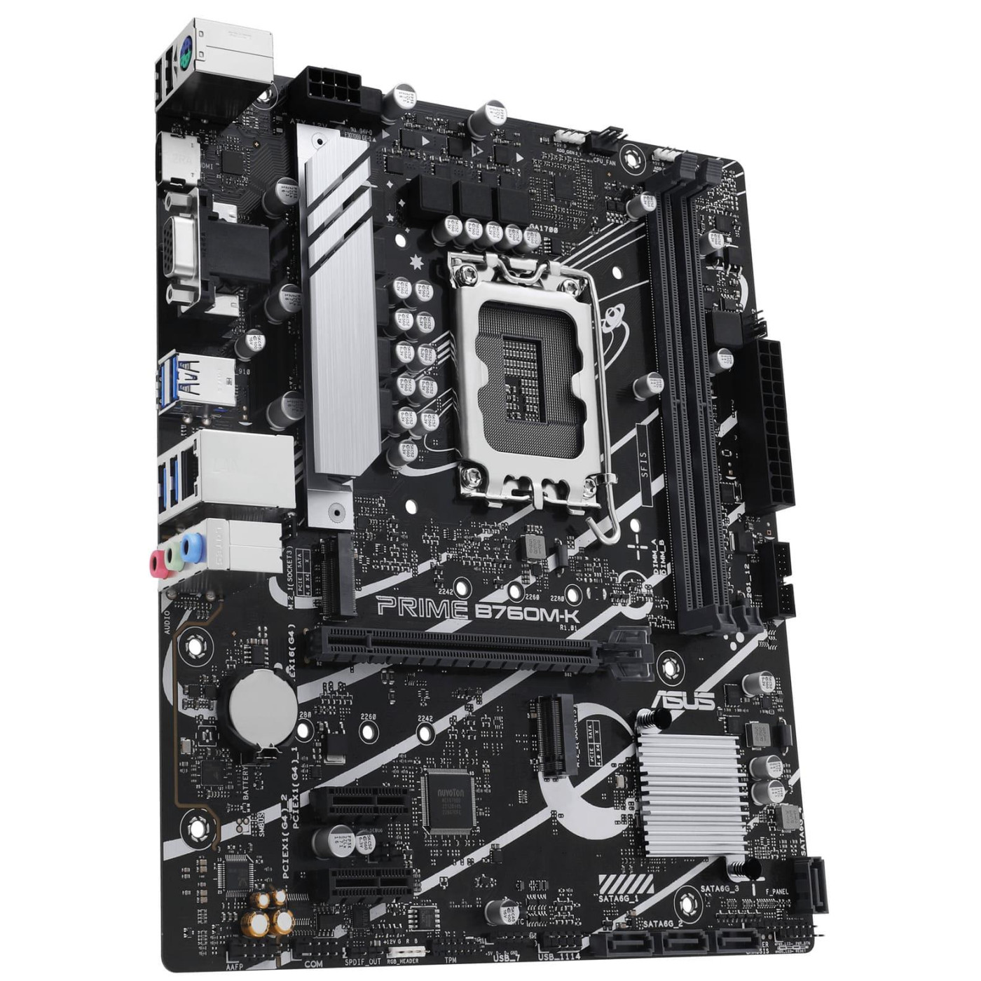 Материнская плата ASUS PRIME B760M-K (PRIME B760M-K) (Socket 1700, Intel B760, Micro-ATX)
