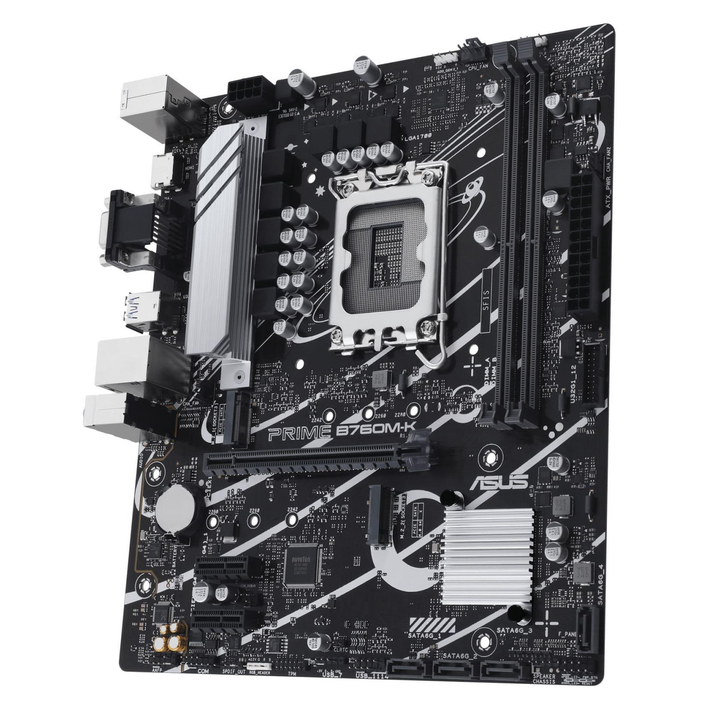 Материнская плата ASUS PRIME B760M-K (PRIME B760M-K) (Socket 1700, Intel B760, Micro-ATX)