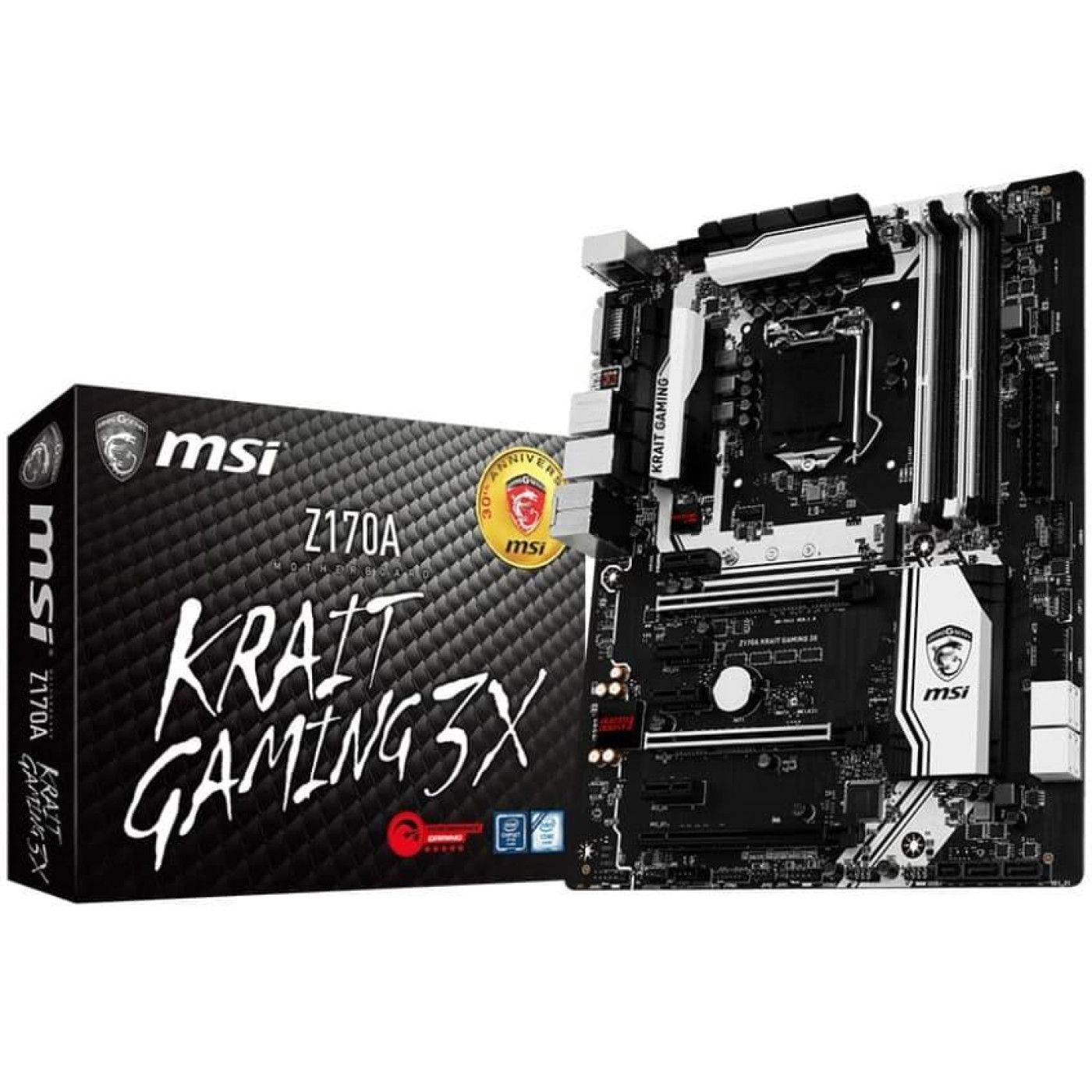 Материнська плата MSI Z170A Krait Gaming 3X (Z170A Krait Gaming 3X) (Socket 1151, Intel Z170, ATX) Б/в