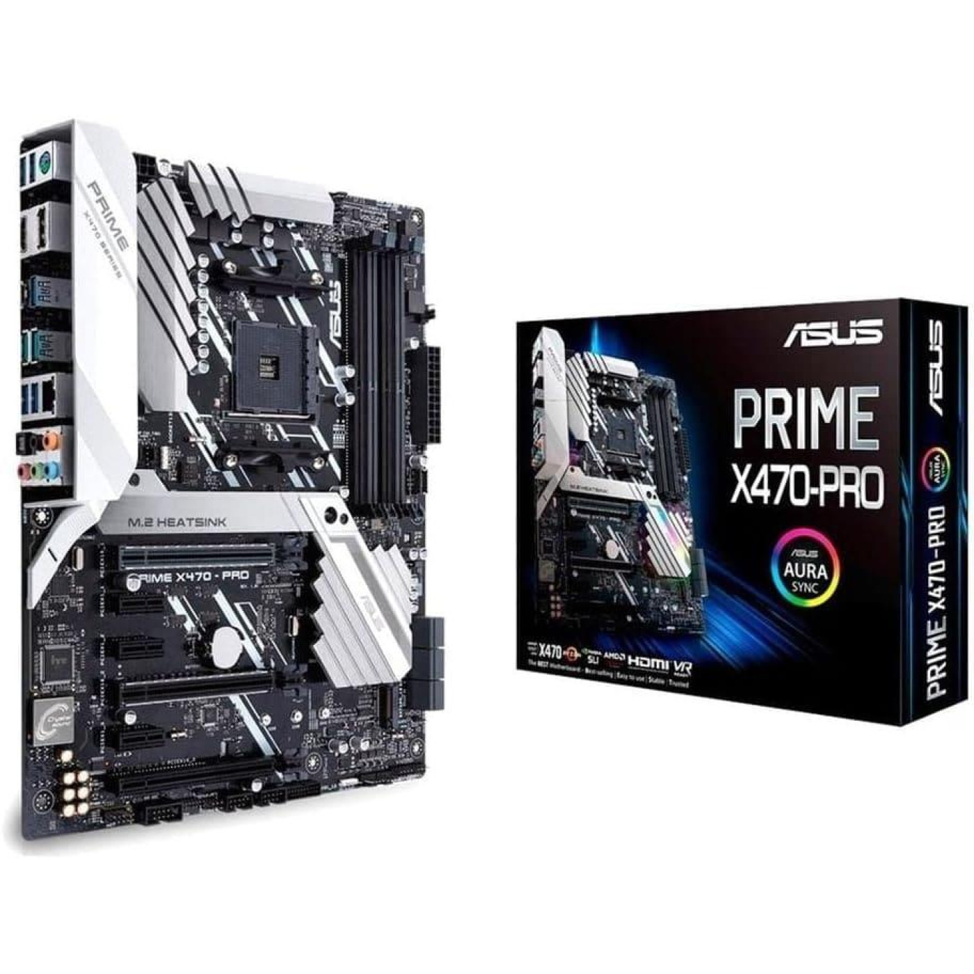 Материнская плата ASUS PRIME X470-Pro (Prime X470-Pro) (Socket AM4, AMD X470, ATX) Б/у
