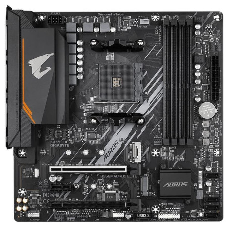 Материнська плата GIGABYTE B550M Aorus Elite (B550M AORUS ELITE) (Socket AM4, AMD B550, Micro-ATX)