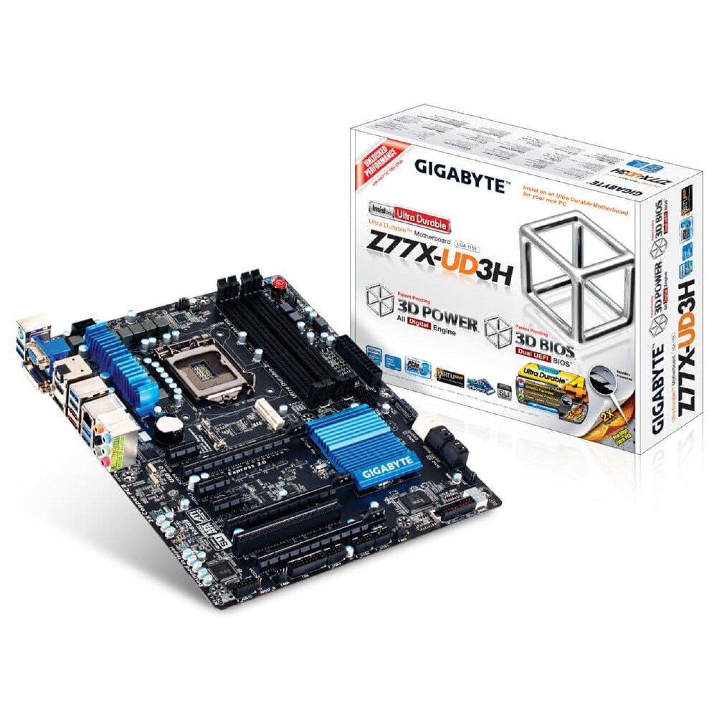 Материнська плата Gigabyte GA-Z77X-UD3H (GA-Z77X-UD3H)  Б/в