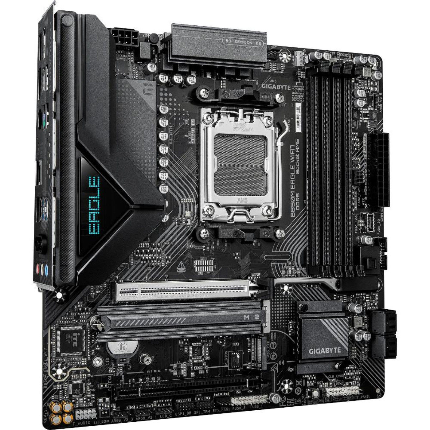 Материнська плата GIGABYTE B850M EAGLE WIFI7 (B850M EAGLE WIFI7) (Socket AM5, AMD B850, Micro-ATX)