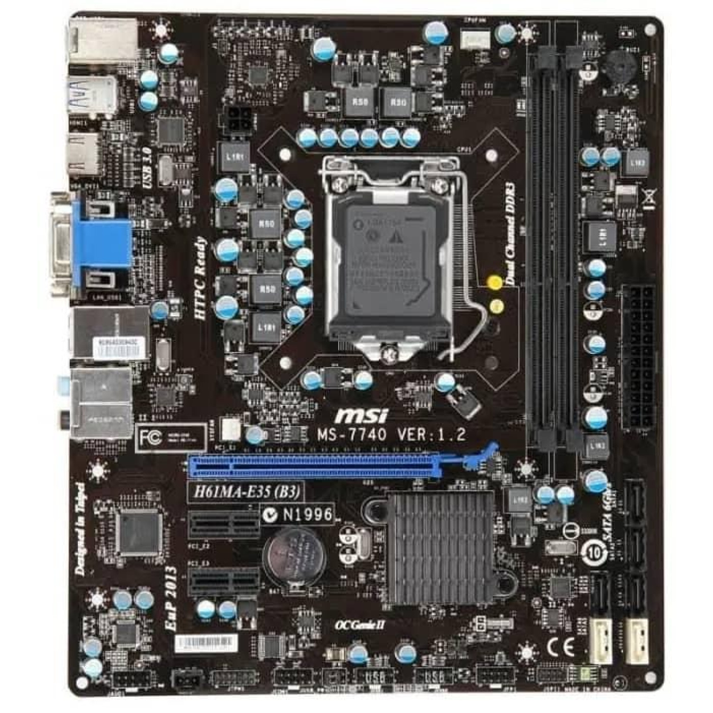 Материнская плата MSI H61MU-E35 (B3) (H61MU-E35 (B3)) (s1155, Intel H61, Micro-ATX)