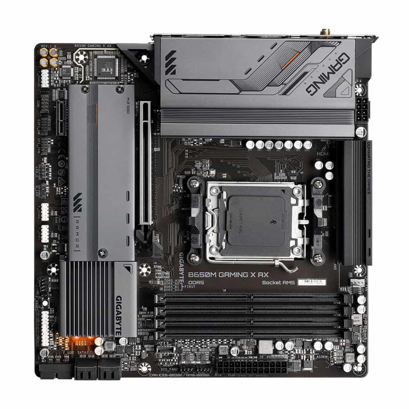 Материнская плата Gigabyte B650M GAMING X AX (B650M GAMING X AX) (Socket AM5, AMD B650, Micro-ATX) U1