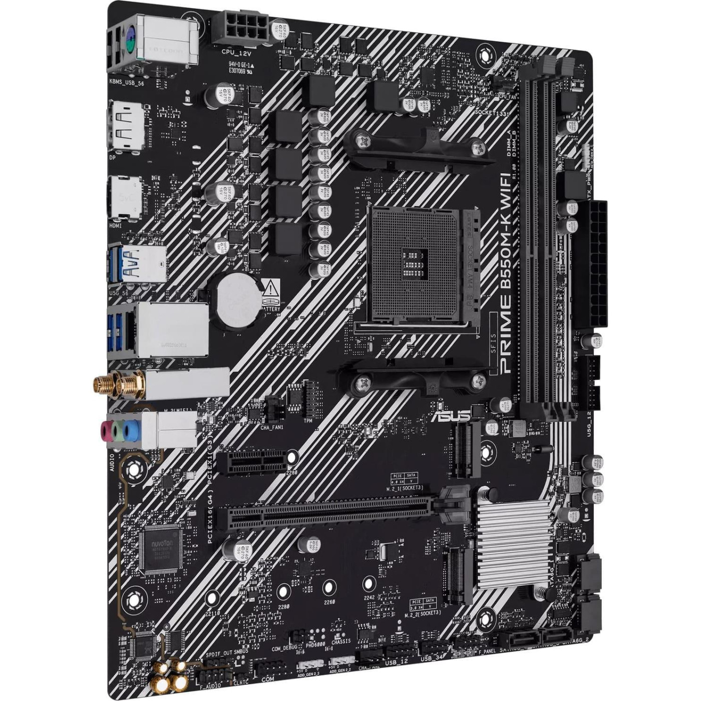 Материнська плата ASUS PRIME B550M-K WIFI (PRIME B550M-K WIFI) (Socket AM4, AMD B550, Micro-ATX)