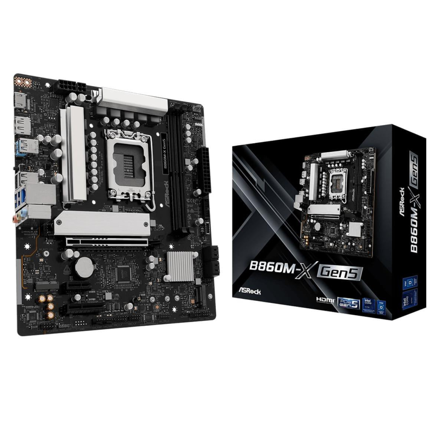 Материнська плата ASRock B860M-X GEN5 (B860M-X GEN5) (Socket 1851, Intel B860, Micro-ATX)