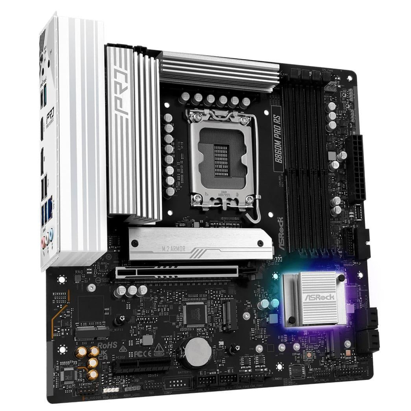 Материнська плата ASRock B860M PRO RS (B860M PRO RS) (Socket 1851, Intel B860, Micro-ATX)