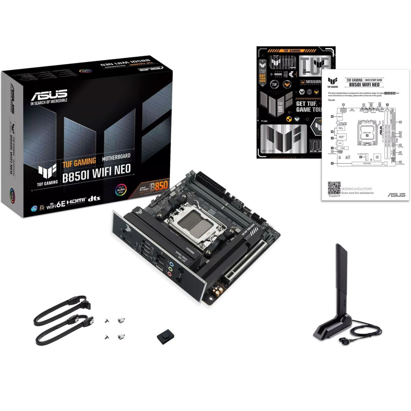Материнская плата ASUS TUF GAMING B850I WIFI NEO (TUF GAMING B850I WIFI NEO) (Socket AM5, AMD B850, Mini-ITX)