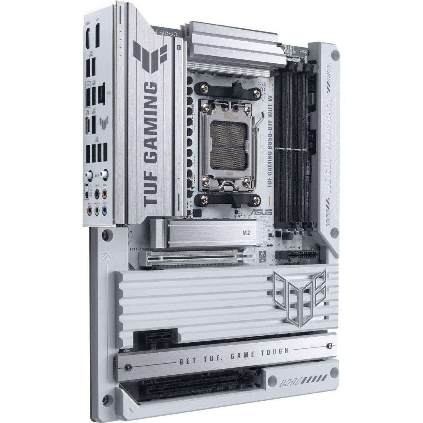 Материнская плата ASUS TUF GAMING B850-BTF WIFI WHITE (TUF GAMING B850-BTF WIFI W) (Socket AM5, AMD B850, ATX)