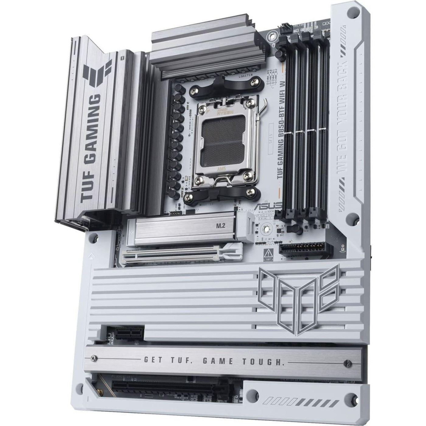Материнская плата ASUS TUF GAMING B850-BTF WIFI WHITE (TUF GAMING B850-BTF WIFI W) (Socket AM5, AMD B850, ATX)