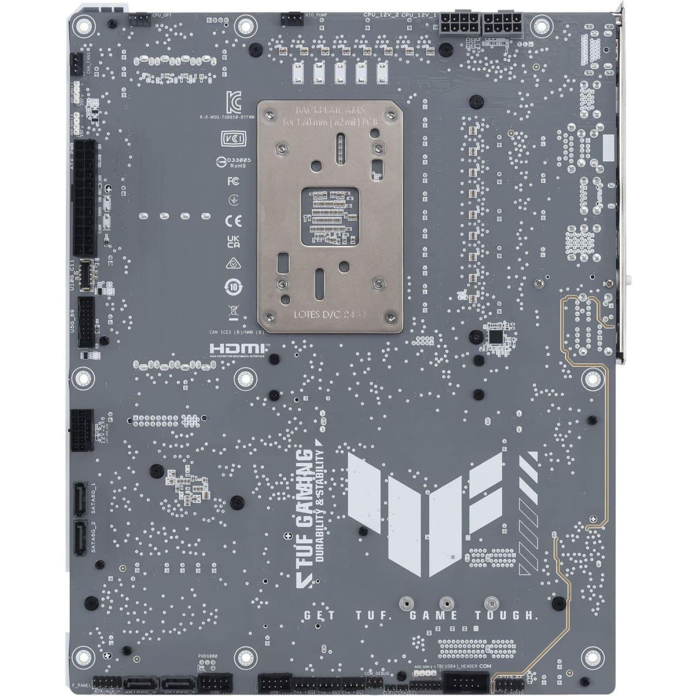 Материнская плата ASUS TUF GAMING B850-BTF WIFI WHITE (TUF GAMING B850-BTF WIFI W) (Socket AM5, AMD B850, ATX)